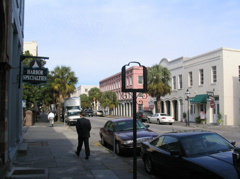 Charlestown streetscape in the French Quarter