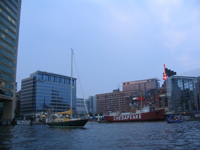 anchored in Baltimores Inner Harbor 081904