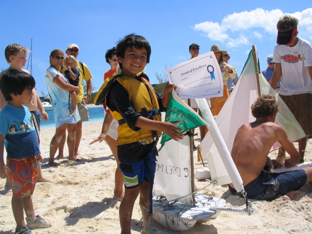 1st place for originality - model sailboat regatta event